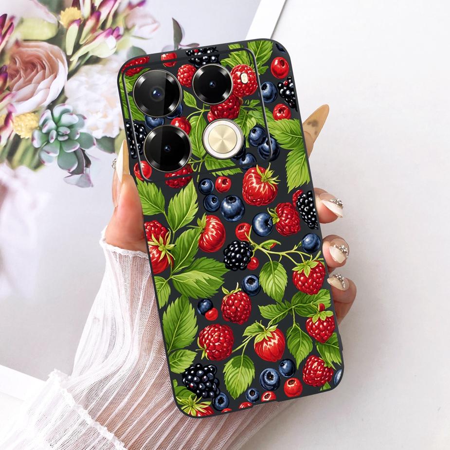 Für Infinix Note 40 40X 5G Hülle X6852 Neue Schmetterlingsbemalte Abdeckung Weiche Silikonhülle Für Infinix Note 40 Pro Plus Note40 X Hülle