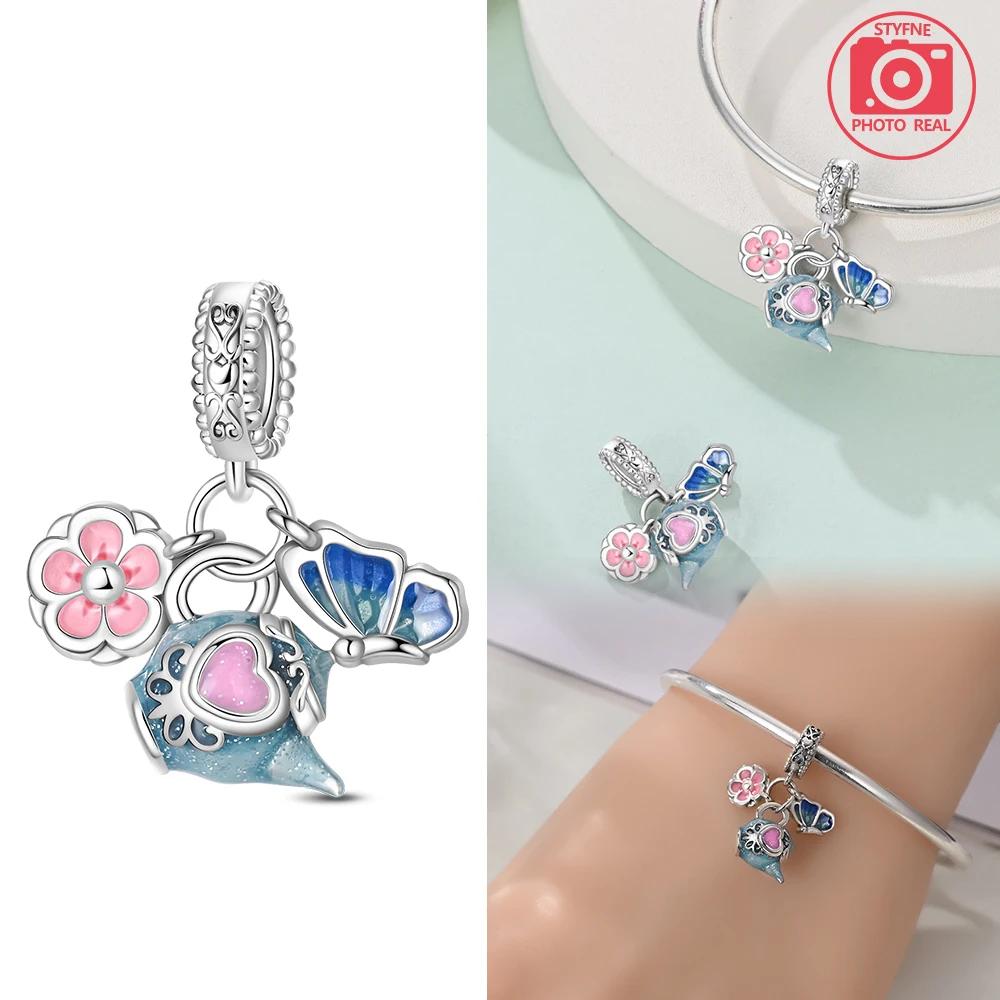 New Copper Colors Afternoon Tea Pendant Fit Copper Colors Original Bracelets Diy Birthday Jewelry Gift