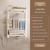 Smart Heated Towel Rack for Bathroom - Electric Drying and Storage Solution