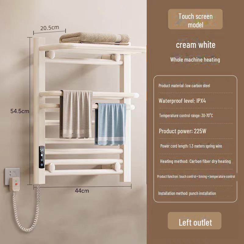 Smart Heated Towel Rack for Bathroom - Electric Drying and Storage Solution