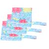 3pcs Cloth Diaper Bag Zippered Pocket Water Resistant Printed Reusable Travel Beach Pool Yoga Gym