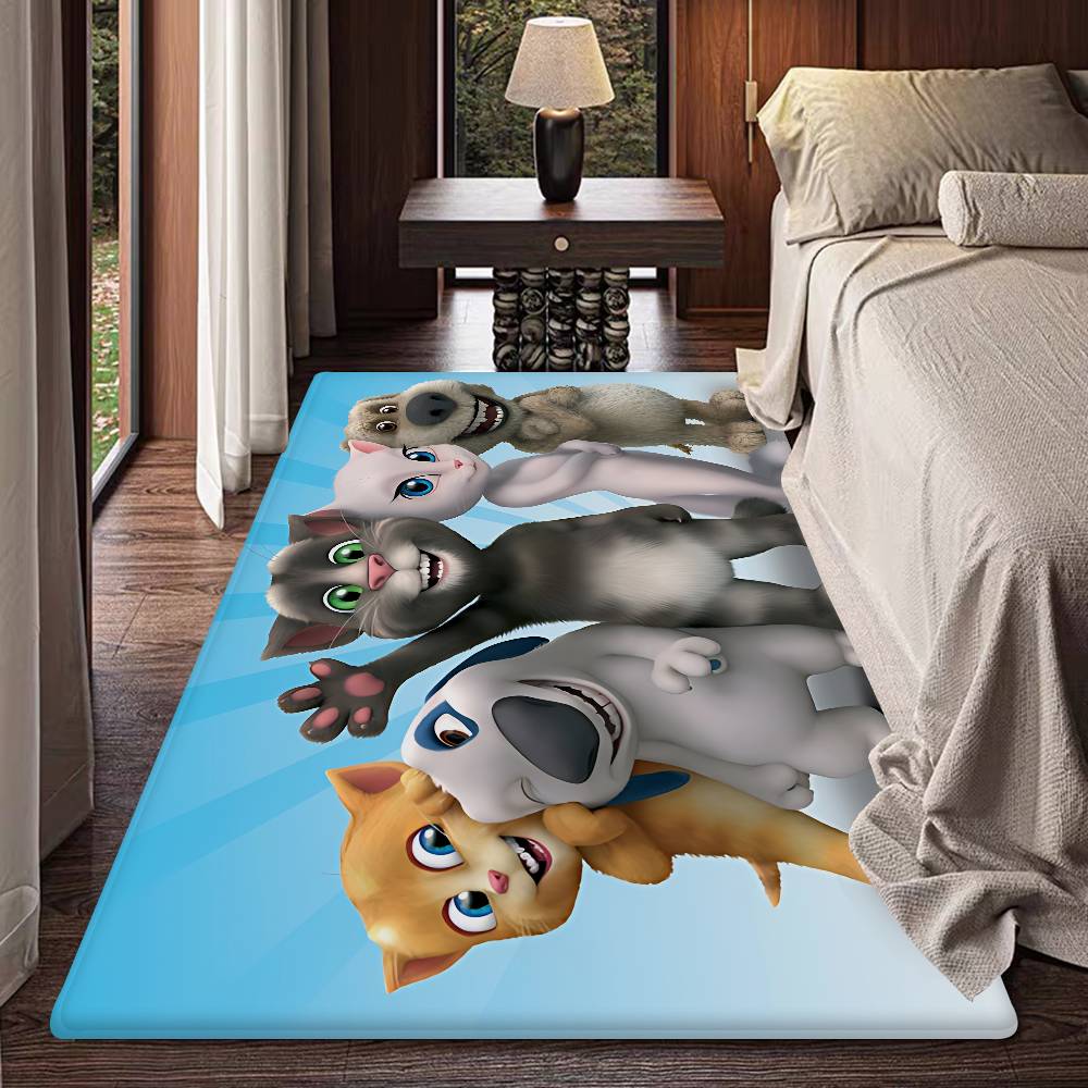 T-Talking T-Tom And F-Friends Room Mats Cheaper Anti-slip Modern Living Room Balcony Printed Household Carpets