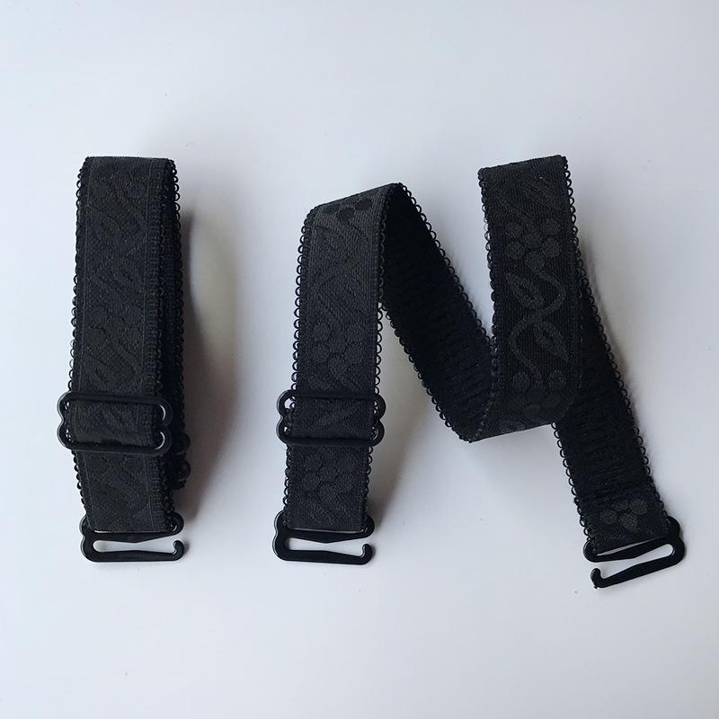1 Pair 1.8cm Width Women Slip Resistant Bra Straps Women Double Shoulder Elastic Length 30cm Lady Bra Strap Accessories