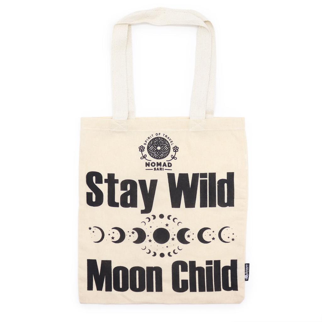 Tote Bag - Stay Wild Moon Child Natural 4oz