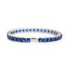 Multi-colored fashionable 4mm wide tennis chain, zircon sparkling hip-hop style exquisite jewelry bracelet for men and women