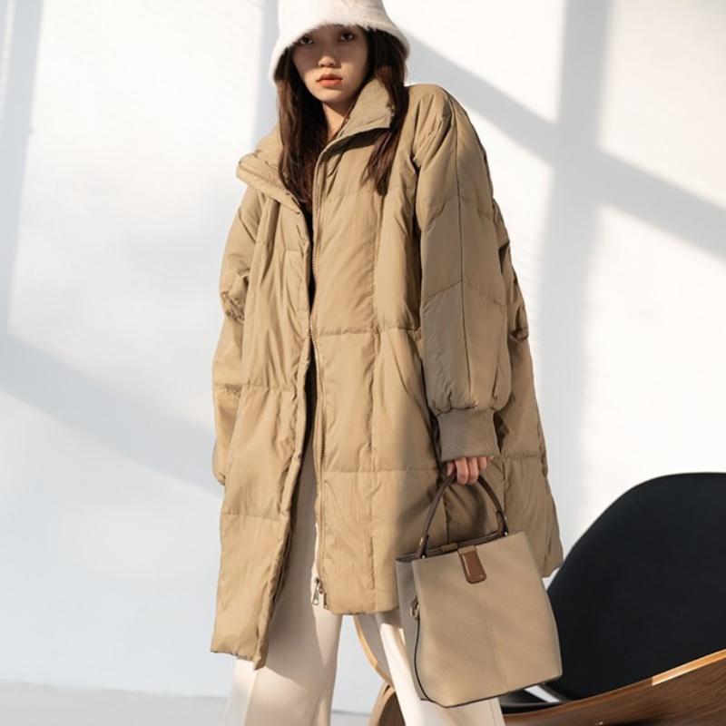 Women Winter Cotton Padded Jacket Warm Thick Long Parka Coat Korean Women Loose Lapel Winter Outwear Women Cotton Coat