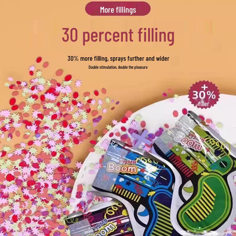 Automatic Inflatable Confetti Gun - Party & Wedding Prop, Handheld Cannon