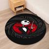 The Nightmare Before Christmas Printed Round Rug Carpet Chair Rug Area Rug Entryway Doormats,for Office Chair Living Room Bedroom Kitchen Room.