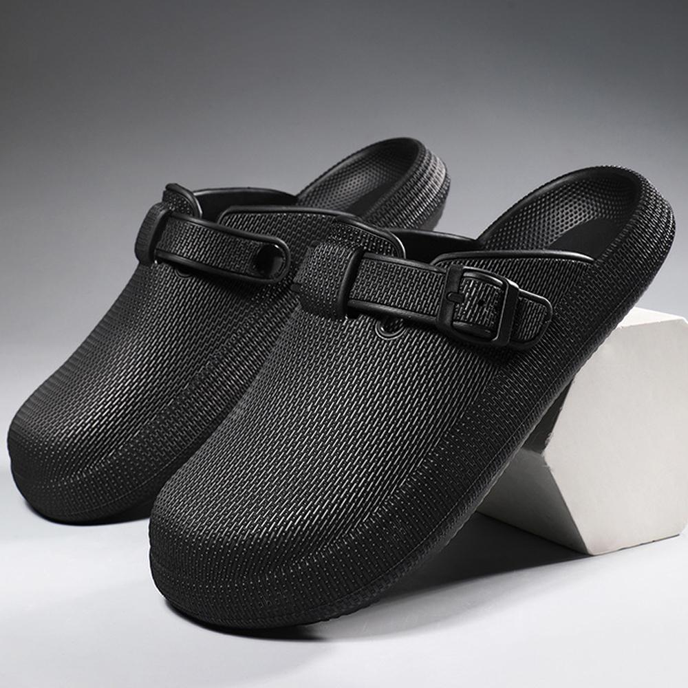 Fashion Shevalues Men Waterproof Garden Shoes Summer Platform Slippers Eva Men Clogs Slides Fashion Men Non-slip Mules House Slippers