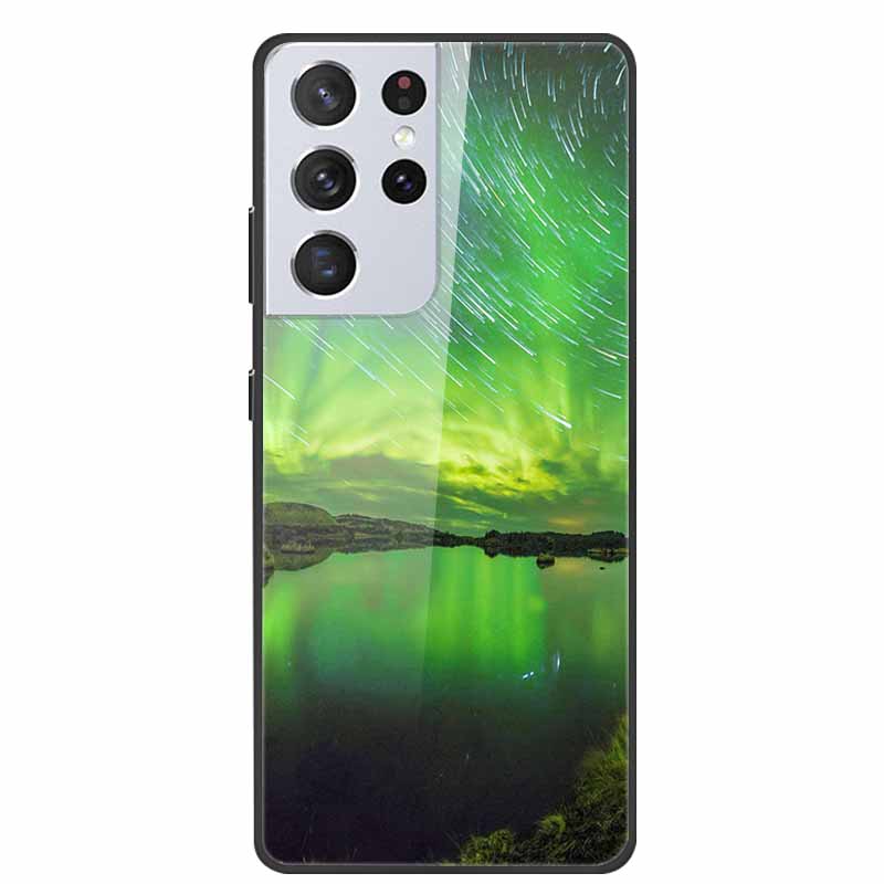 For Samsung Galaxy S25 Ultra Tempered Glass Case Back Cover Hard Phone Cases for SamsungS25 ULTRA 5G SM-S938B Protective Capa