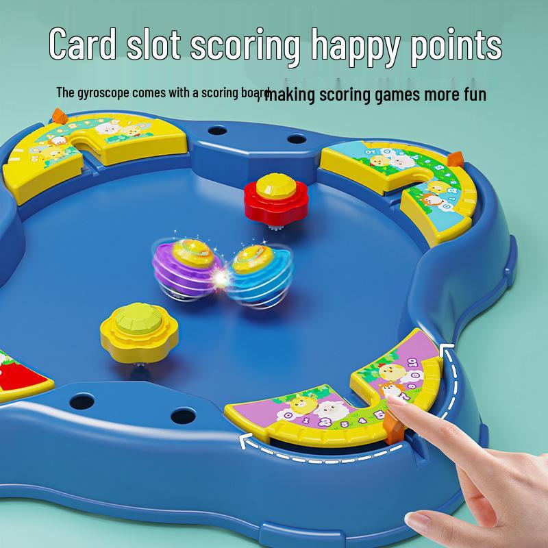 

Children s Battle Spinning Top Game – Parent-Child Interactive Pull String Toy