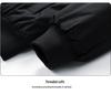 Men's Winter Stand Collar Cotton Coat - Loose, Solid Color, Thickened Plus Size, Two-Way Zipper Casual Jacket.