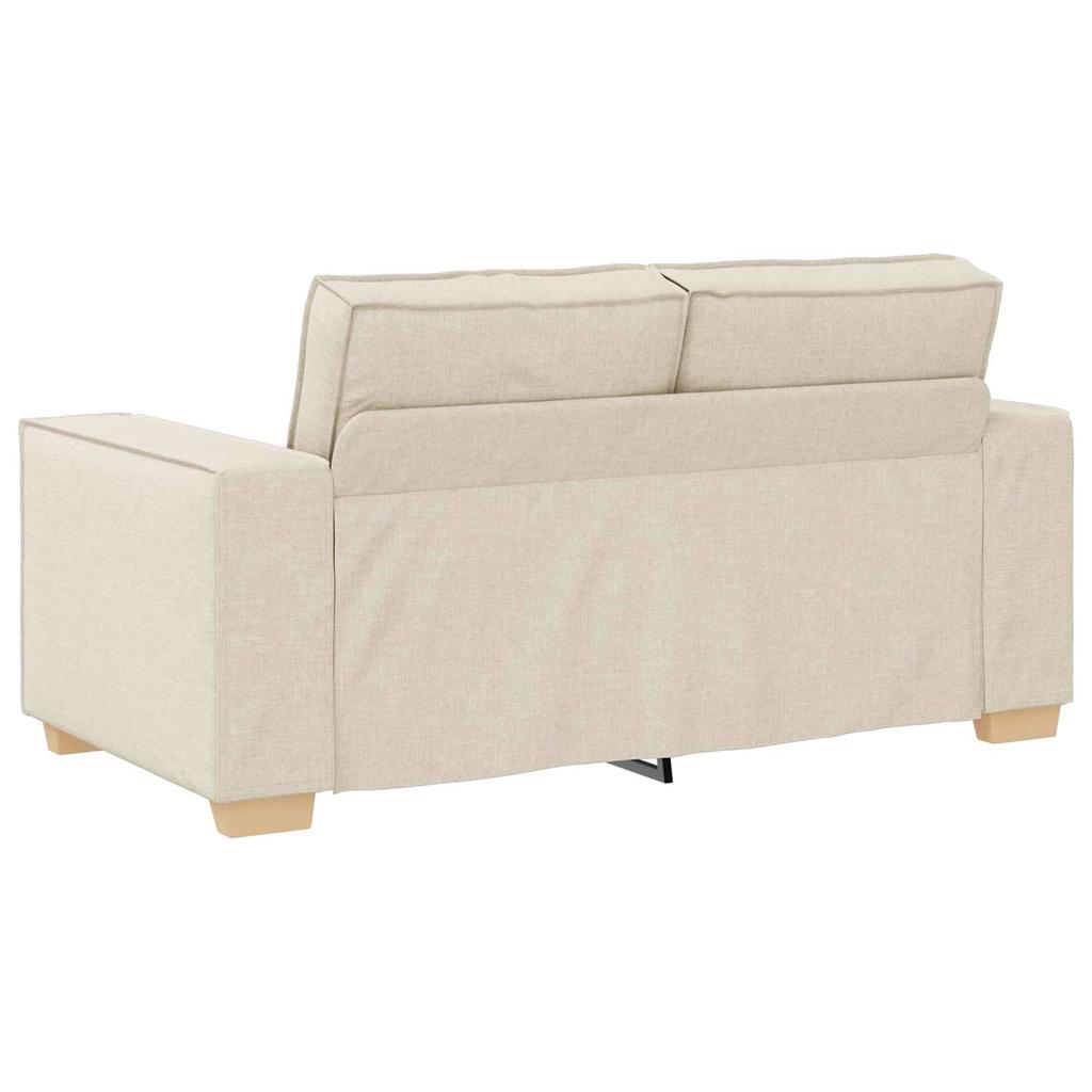 2 Piece Sofa Set Beige 220 X 80 X 84 Cm Linen Blend Fabric