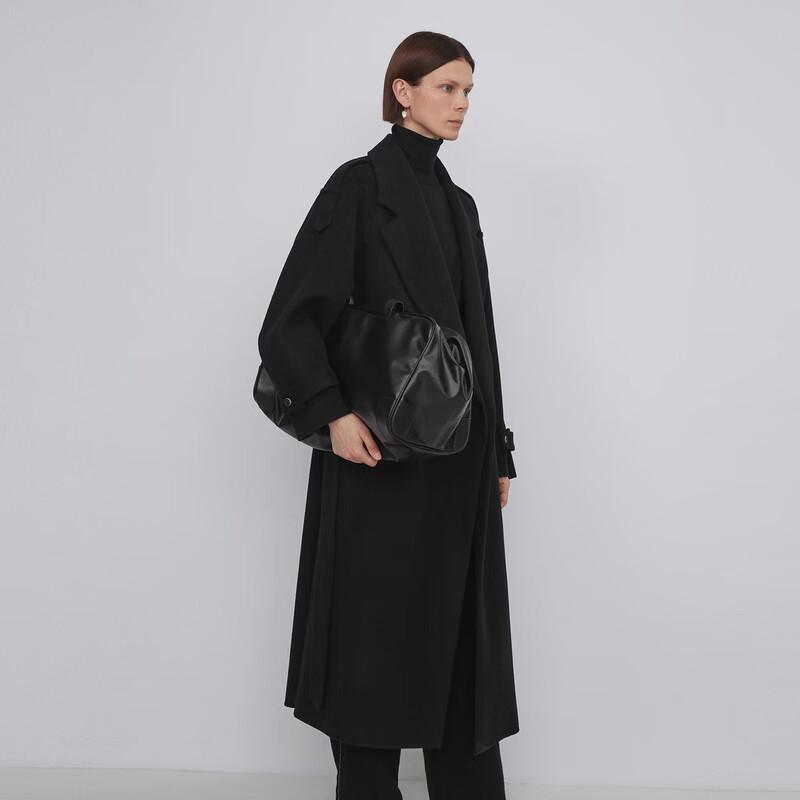LESS Women's 2023 Winter Merino Wool Long Coat