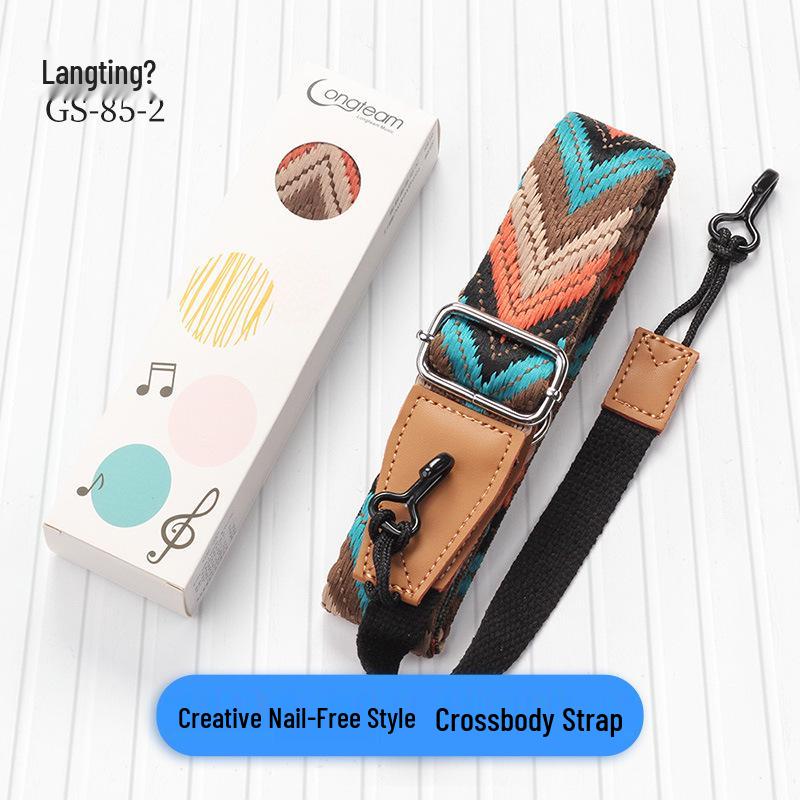 Langting No-Punch Ukulele Strap - Nail-Free Shoulder & Guitar Strap