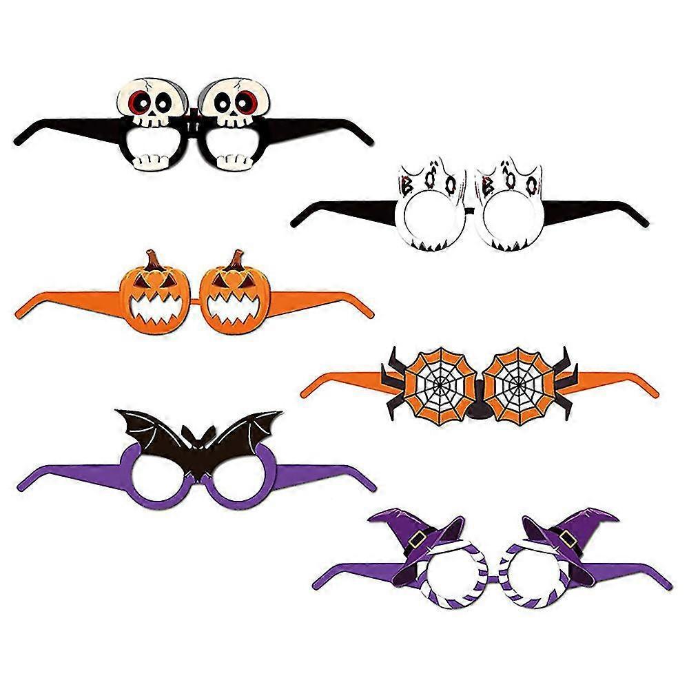 1pack/6packs Halloween Easter Christmas Glasses Party Decoration Glasses Pumpkin Glasses Decoration Ball Glasses