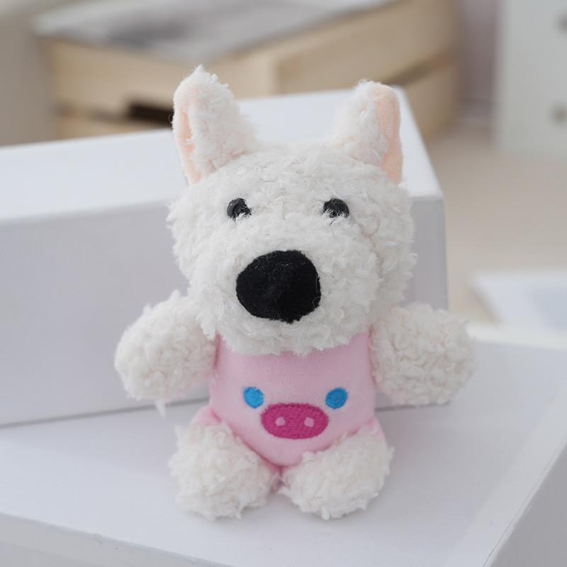 Cute Adorable Westie Dog Plush Keychain Stuffed Animal Bag Charm In Multiple Colors
