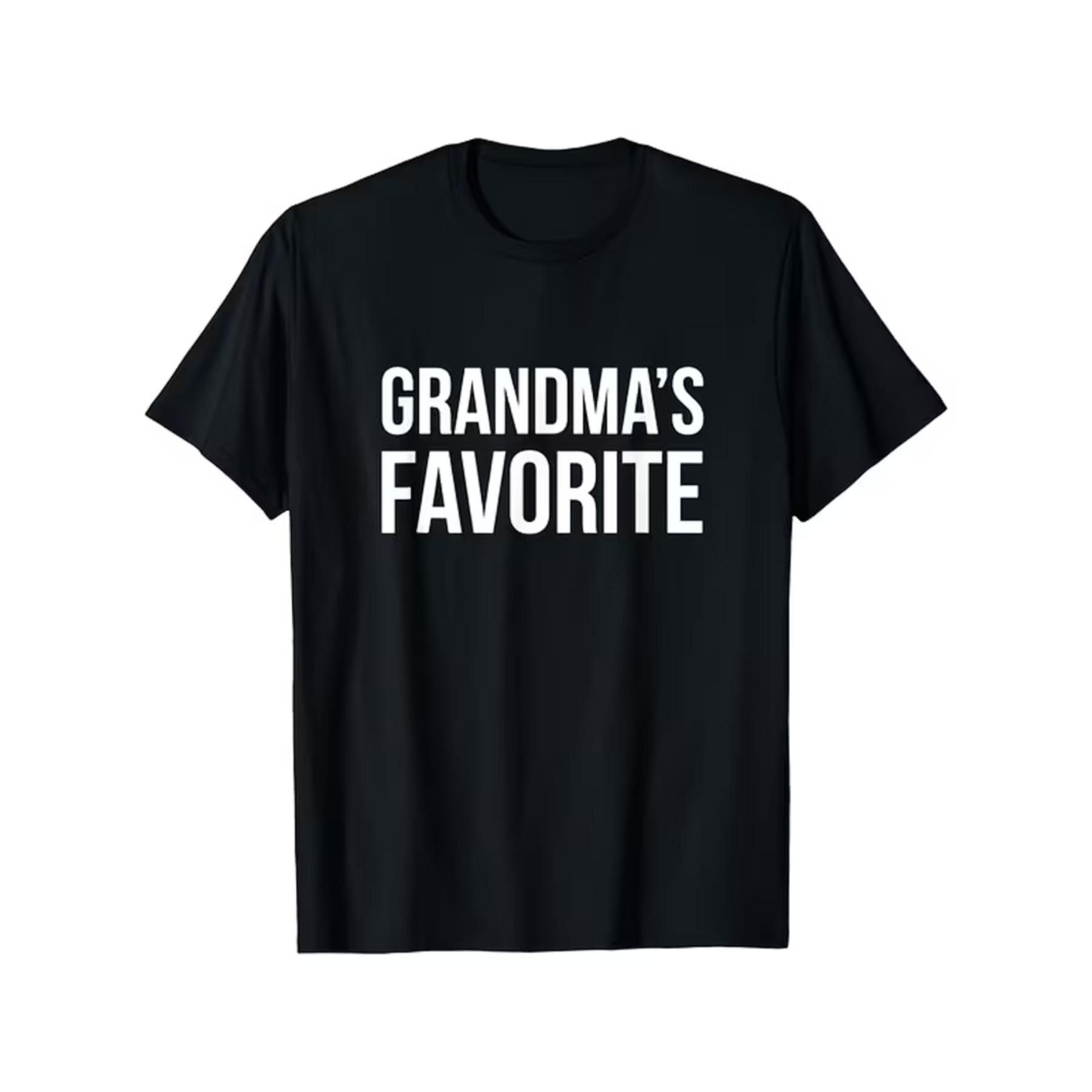 T Shirt Grandma s Favorite Shirt Funny Grandparent Grandchild Gift T Shirt S чёрный