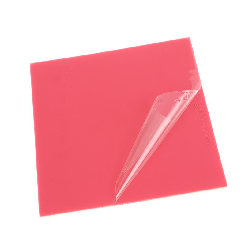 1Pc Colorful Rainbow Table Tennis Rubber Sheet Ping Pong Rubber With 2.0mm High Density Sponge For Training