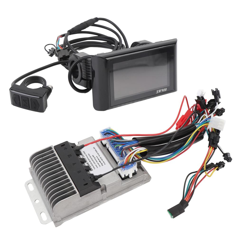 Brushless Motor Speed Controller Kit Water Proof LCD Display Panel for Scooter 36V 48V 60V 500W 28A Cast Aluminum ZM