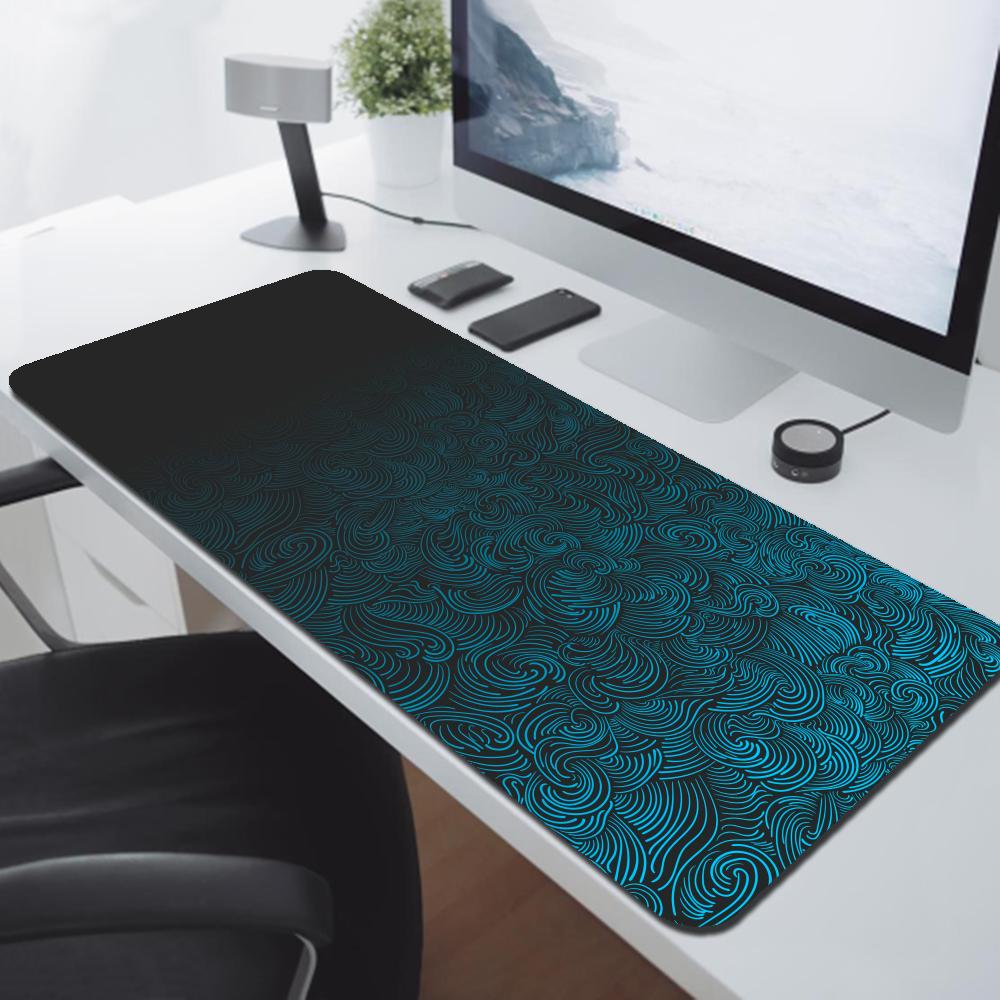 Fioletowa Fala Podkładka pod Mysz Abstract Design Podkładka na Biurko Artystyczna Podkładka pod Mysz Z Antypoślizgową Gumową Podstawą Obszyta Krawędź Podkładka na Biurko do Pracy