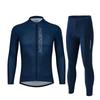 Long Sleeve Cycling Jersey Set Road Bike Riding Season Moisture Wicking Unisex Outdoor Sportswear