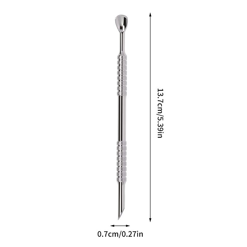 Style Double-Ended Nail Pedicure Stainless Steel Dead Skin Push Remover Cleaner Care Tool