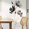 1PCS Simulation Three-Dimensional Relief Texture Flowers Bedroom Home Decoration Wall Stickers Self-Adhesive