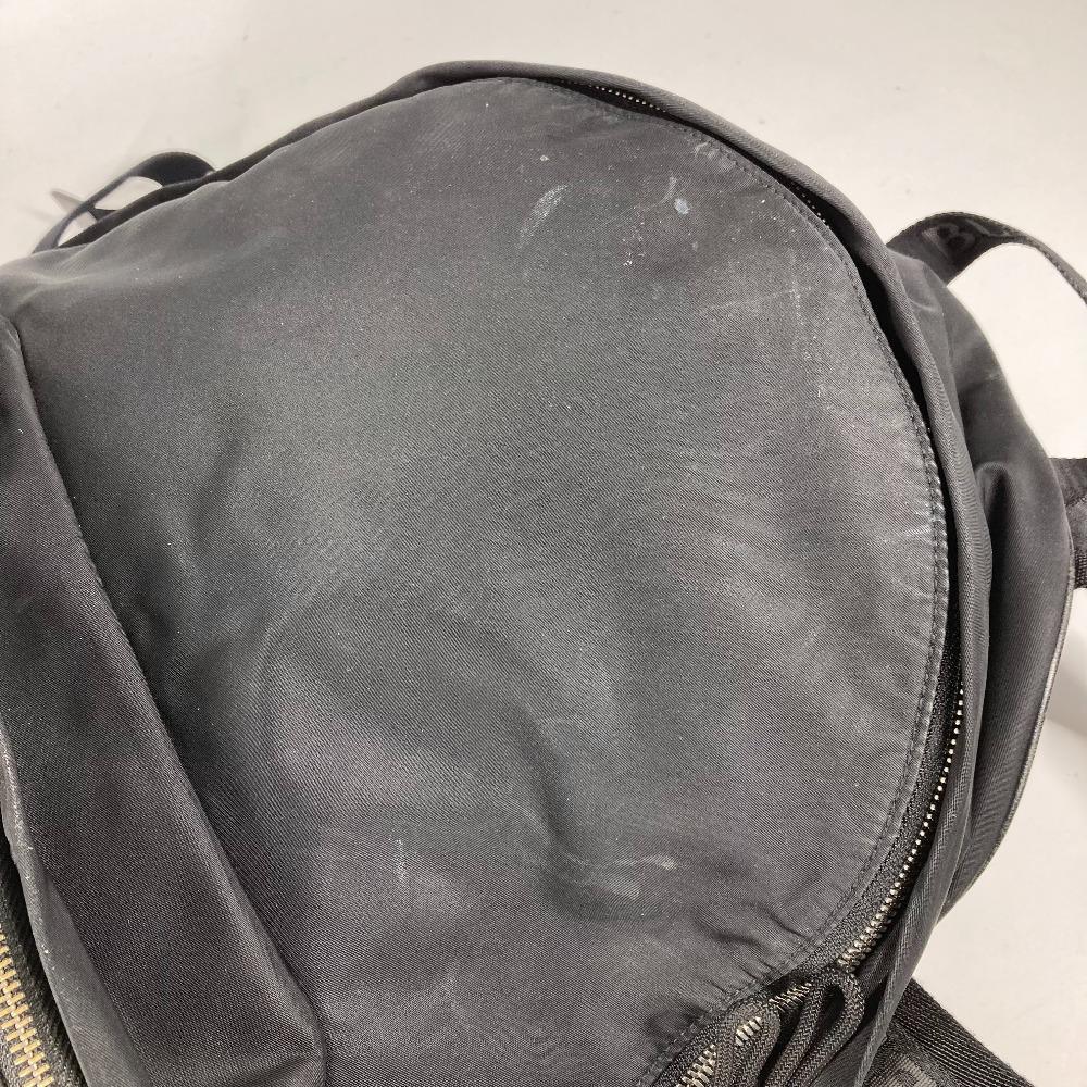 BURBERRY 8016109 Bicolor logo backpack bag Backpack Nylon Black/White