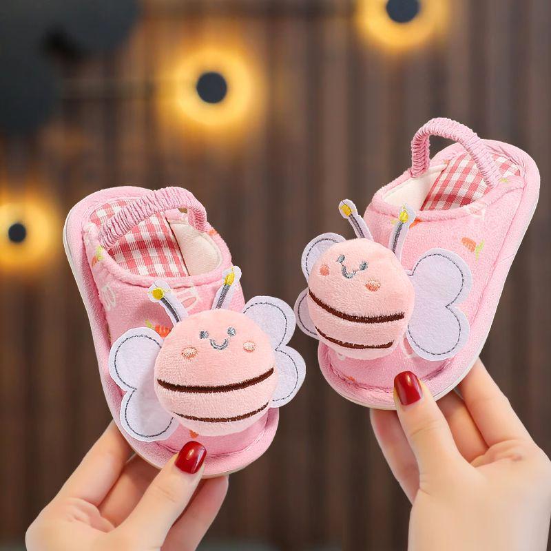 Unisex Cute Panda Slippers for Kids (1-5 Years), Anti-slip Elastic Band, Spring/Autumn