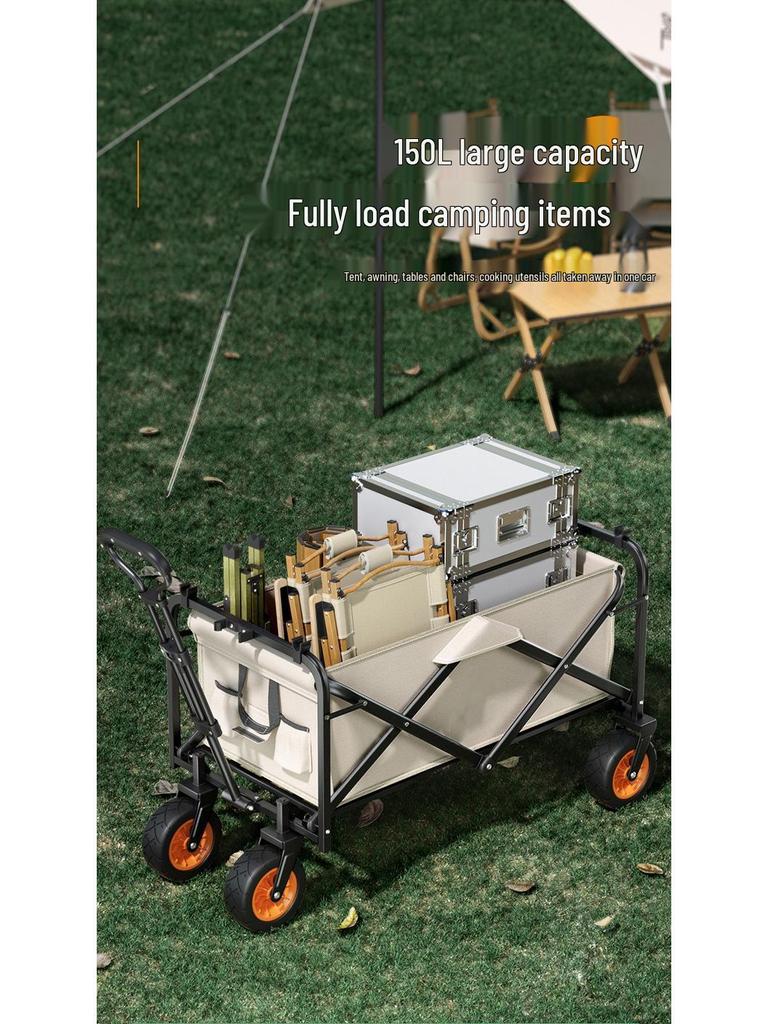 Tragbarer Falt-Campingwagen für Outdoor-Picknick- und Camping-Abenteuer