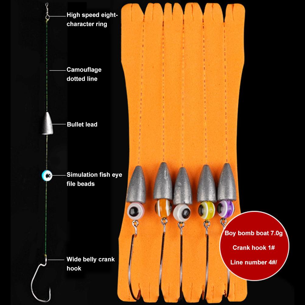 Texas Rigs zum Bassangeln mit Gewichten, Haken, Rigged Line Kit, Angelgerät