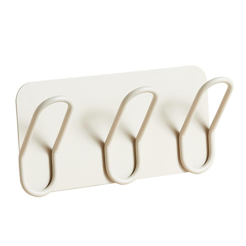 Cold-Rolled Resin Entryway Rack  No-Drill Door Hook  Heavy-Duty Key & Bag Hanger  Stable Hairdryer Storage Holder