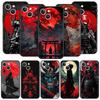 Japanese Bushido Samurai Phone Case For iPhone 17 16 15 Pro Max 11 12 13 14 7 8 Plus SE 2020 X XR XS Cover Soft Black