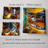 Tiger Tribal Artwork Bedding Duvet Cover Sets Duvet Covers Pillowcases Gifts (1 * Duvet Cover 2 * Pillowcases, Without Duvet Insert)