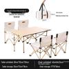 Outdoor Camping Table and Chair 5-Piece Set