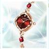 Women's Watch Brand Red High Beauty Luxury Crystal Diamond Metal Bracelet Waterproof Diamond Female Fashion Clock Watches Gift