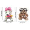 Cute Little Bear Turn Signal Switch Decoration Auto Handle Decorative Plush Doll Car Interior Decoration Wiper Ornament Toy Gift
