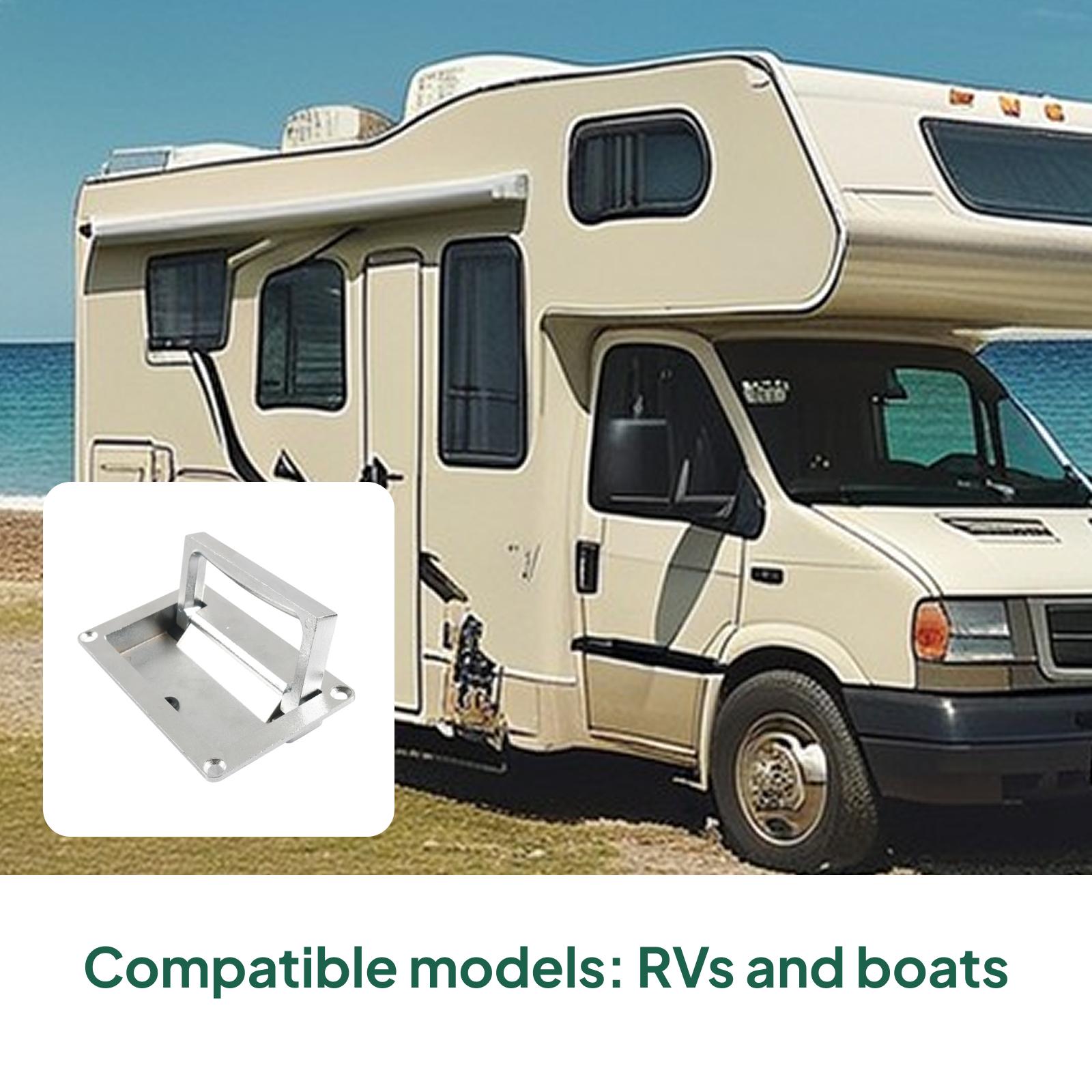 

Врезная ручка-скоба Прочная Легкая установка Палубные аксессуары для двери, ящика, комода, шкафа, мебельного шкафа