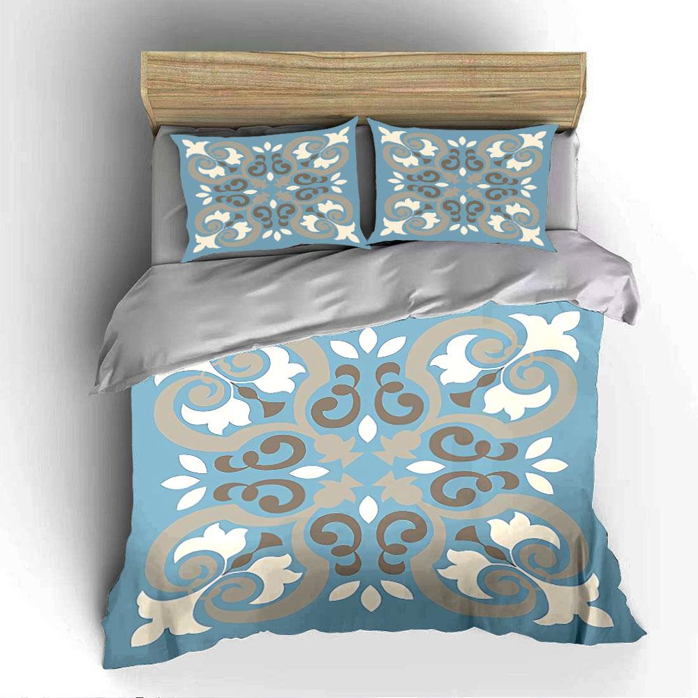 Floral Vintage Pattern Design Bedding Duvet Cover Set Duvet Cover Pillowcases  (1*Duvet Cover 2*Pillowcases, Without Duvet Insert)