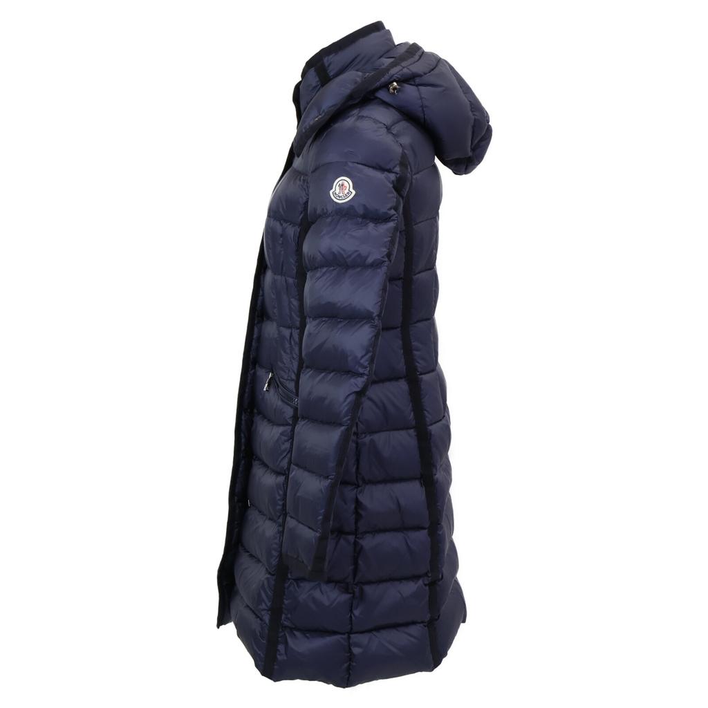 MONCLER HERMINE Hermine hooded down jacket coat O NavyUsed