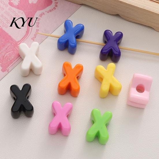 Craft Beads Set 10Pcs DIY Acrylic Bubble Letter Beads, Colorful Large Alphabet for Jewelry Making Crafts Making, Spacer Keychain Bag Charm Custom Word
