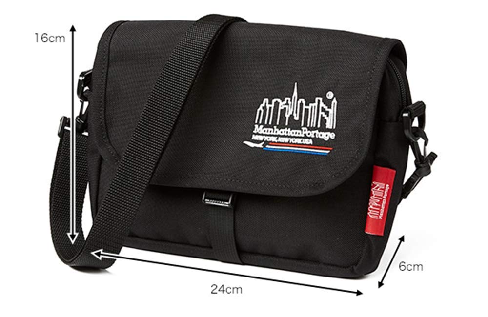 JAL Original JAL Original Custom Model Mini Shoulder Fur Rockaway Back Crossbody Bag Bag Shoulder Bag [Manhattan Portage] [JA] (Black)