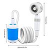 Wireless charging camping shower pump, portable outdoor cleaning equipment, suitable for hiking and dormitory use