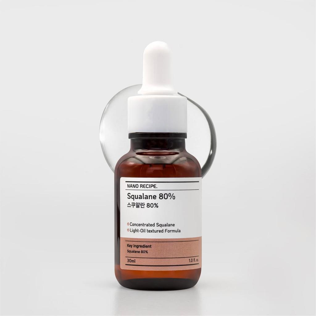 [NANO RECIPE.] Squalane 100% Pure Moisturizing Nourishing Cosmetic Raw Material 10ml