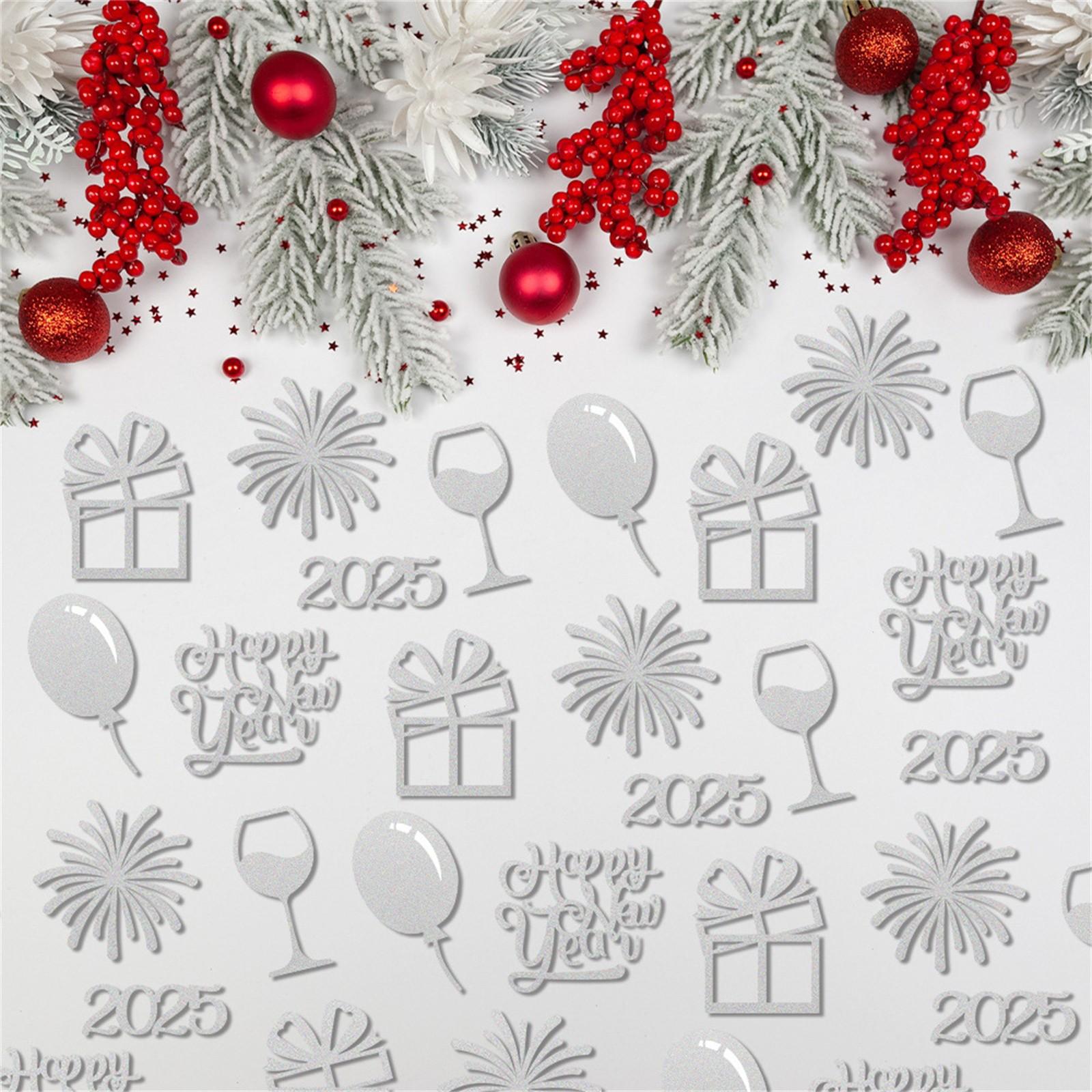 

New Year Confetti Table Decoration, New Year Gold Leaf Confetti Decoration Supplies, For Family New Year Party To Celebrate The New Year Use One Size