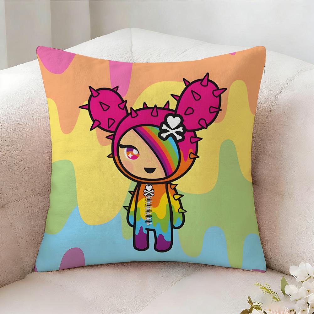 Ttokidokis Animation Pillow Case Pillowcase Doublesided Printed Sofa Cushion Bedroom Headboard Pillow