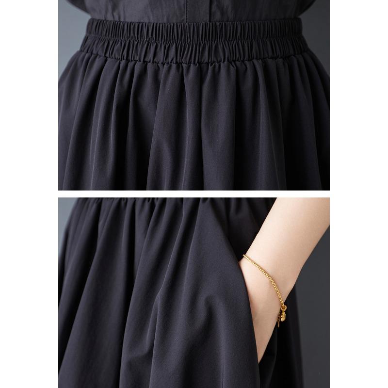 Dimanaf 2025, nouă primăvară vară, fuste de dimensiuni mari pentru femei, vintage, elastice, plisate, asimetrice, largi, talie înaltă