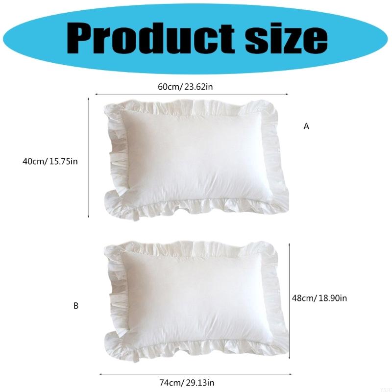 Y5JC Elegant Pillow Case Smooth Polyester Fabric Simple Care Decorative Sofa Bed Cover