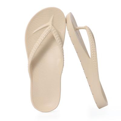 SmilePoP Mode Flip-Flops für Damen mit Fußgewölbeunterstützung Yoga-Matte Bequeme Sommer Strand Gehen Zehentrenner Polster Sandalen Zum Hineinschlüpfen